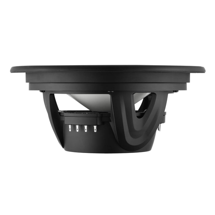 DS18 NXL-LXY8 8” Marine Grade Luxury Coaxial Speaker, Flush Magnetic Mount Grill Digital LED & Bullet tweeter - Black | 175W RMS 4-Ohm