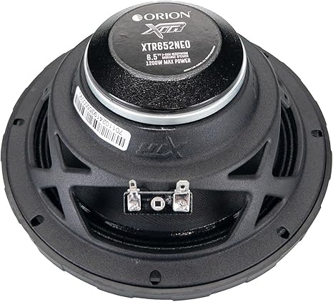 Orion XTR Series XTR652NEO Slim Neodymium High Efficiency 6.5” Mid-Range Bullet Loudspeakers 1200W Max Power 300W RMS 2 Ohm