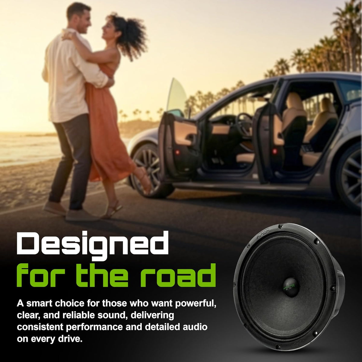 Deaf Bonce Apocalypse AP-M61AN Hybrid | 6.5" NEO Ferrite Mid-Range Speakers (Pair) - 4 Ohm 360W Max Power