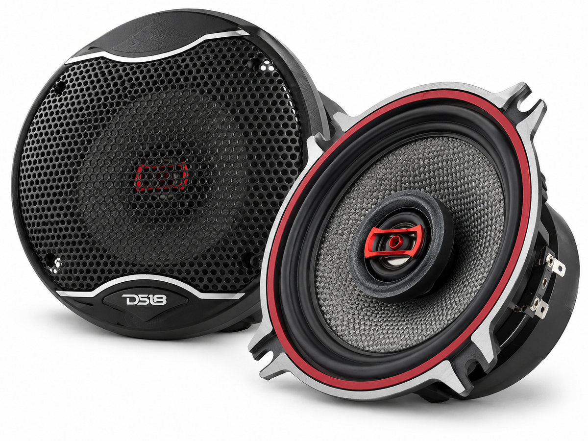 DS18 DS-EXL-SQ4.0 EXL 4 Inch 2-Way Coaxial Speaker W/ Fiber Glass Cone 340 Watts 3-Ohm DS18