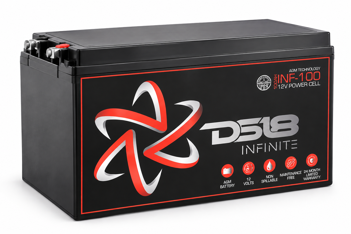 DS18 DS-INF-100 INFINITE 100 AH AGM Power Cell 12 Volt Battery DS18