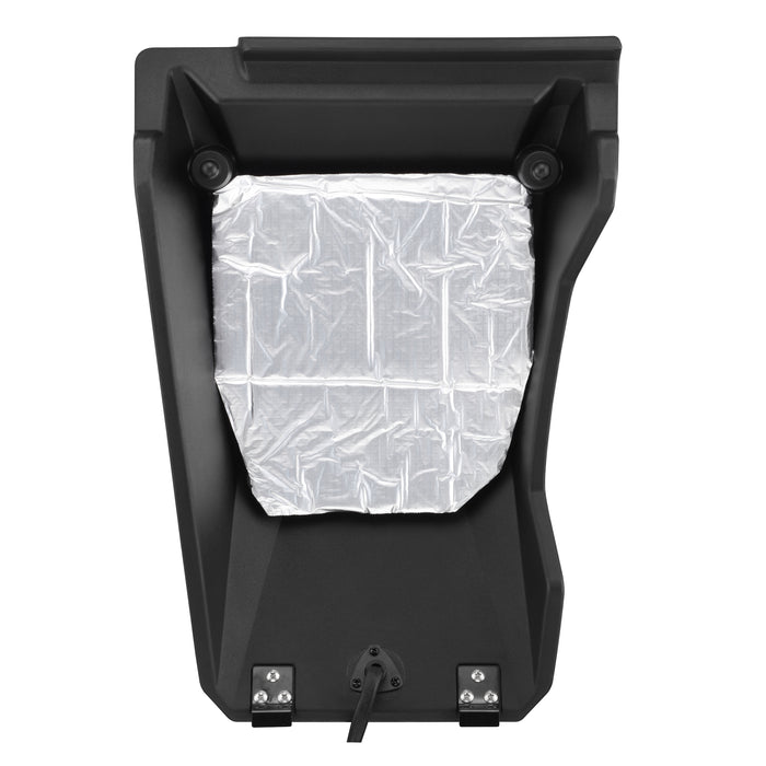 DS18 CA-X3WFCC66LD Can-Am Maverick X3 (2017+) Waterfall Center Console Speaker Pod – Dual NXL-IQ6/BK Speakers with LED Lighting