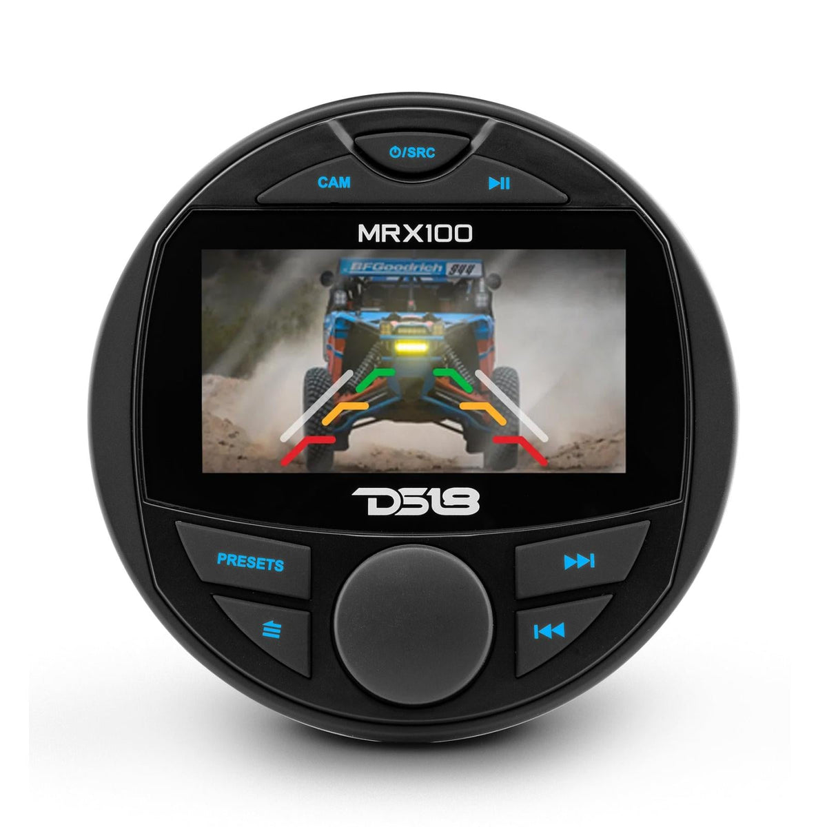 DS18 DS-MRX100 HYDRO MRX100 Marine Head Unit Video TFT LCD Screen, Bluetooth, 2 Zones, 4 Volts Output, BT, 4x50 Watts MAX DS18