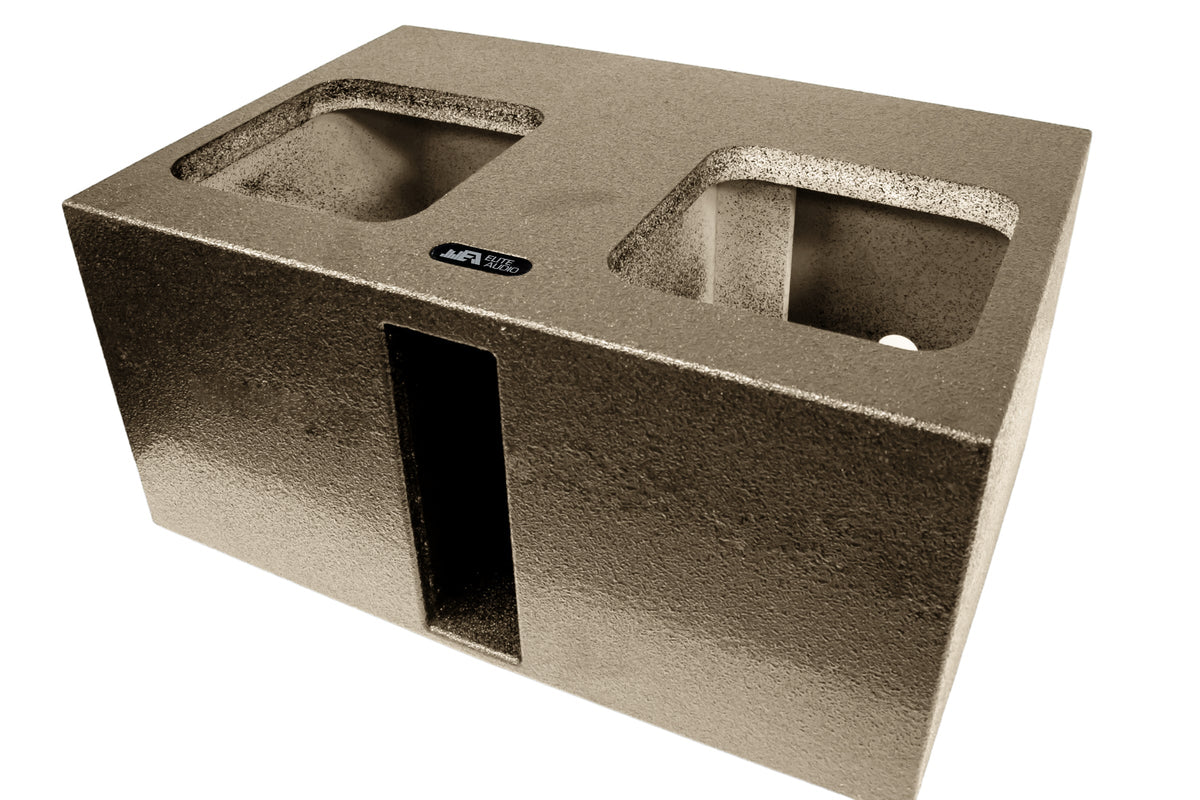 Elite Audio Dual 15" Ported Up Fire XL SPL Universal Subwoofer Box for Kicker Solo-Baric