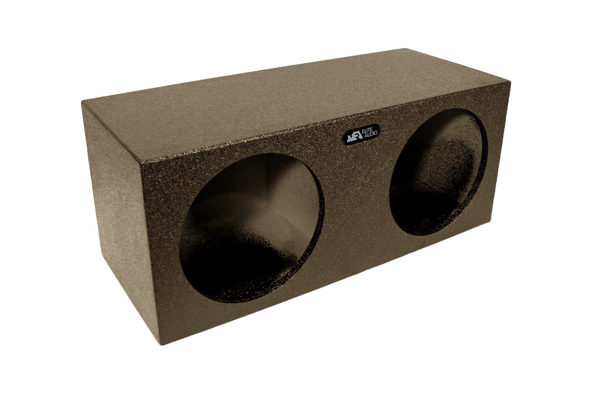 Elite Audio Enclosures | Universal Dual 15” Sealed - Premium USA Made Subwoofer Box with Bed Liner Spray Finish