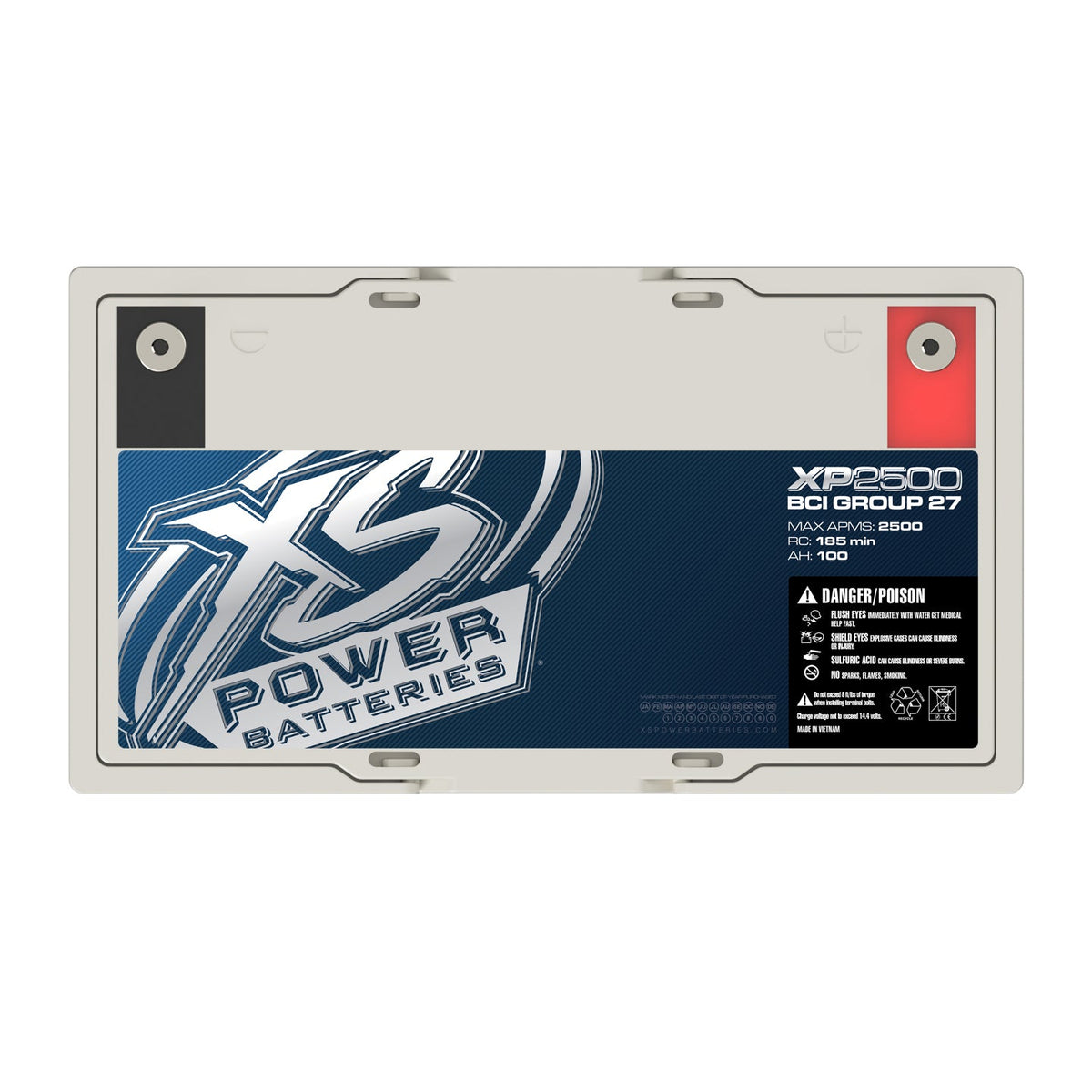 XS Power XS-XP2500 XSPOWER XP2500 12V BCI Group 27, AGM Secondary Battery