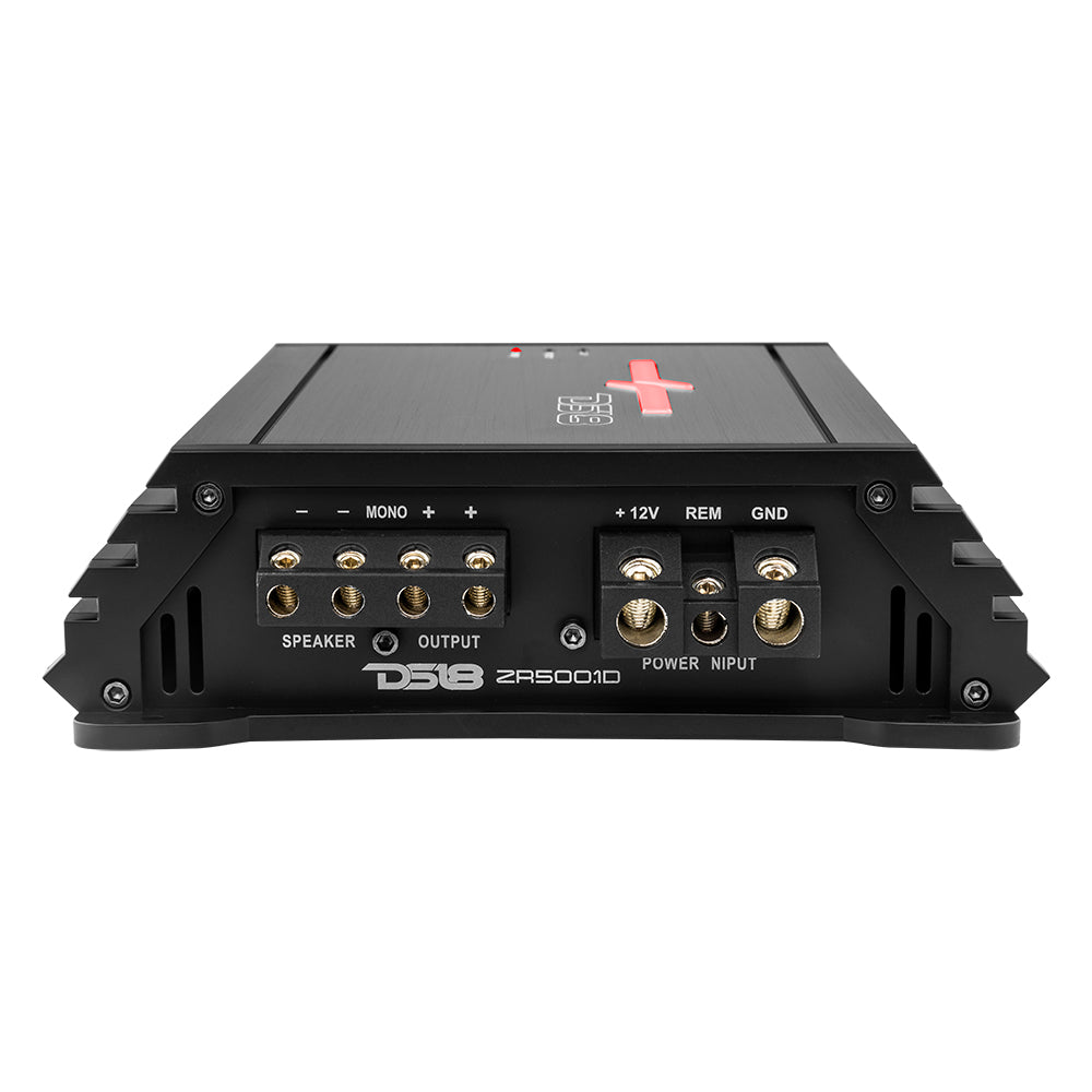 DS18 DS-ZR500.1D ZR Class D 1-Channel Monoblock Amplifier 500 Watts RMS DS18