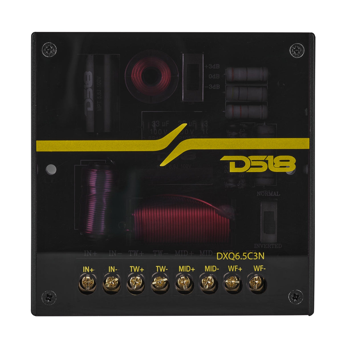 DS18 DXQ6C3N DXQ 6.5" 3-Way Neodymium Component Speaker Set - 180W RMS, 4-Ohm, 35Hz-20kHz DS18