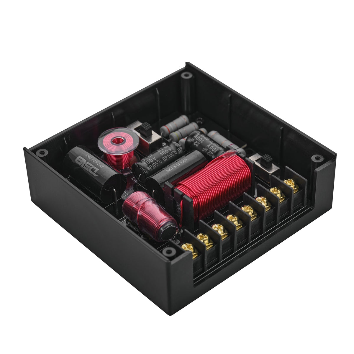 DS18 DXQ6C3N DXQ 6.5" 3-Way Neodymium Component Speaker Set - 180W RMS, 4-Ohm, 35Hz-20kHz DS18