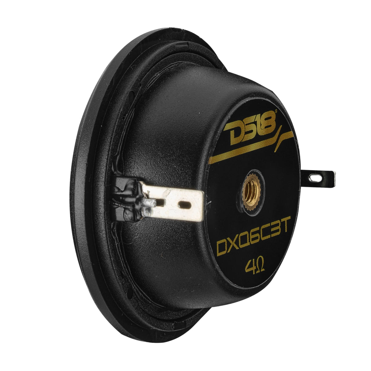 DS18 DXQ6C3 DXQ 6.5" 3-Way Component Speaker Set - 150W RMS, 4-Ohm, Yellow Straw Composite Cone DS18