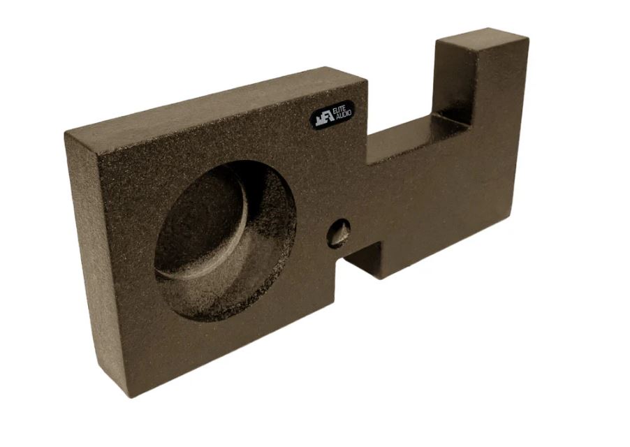 Elite Audio Enclosures | Ford F-150 Crew Cab 2009+ Single 12" - Premium USA Made Subwoofer Box with Bed Liner Spray Finish
