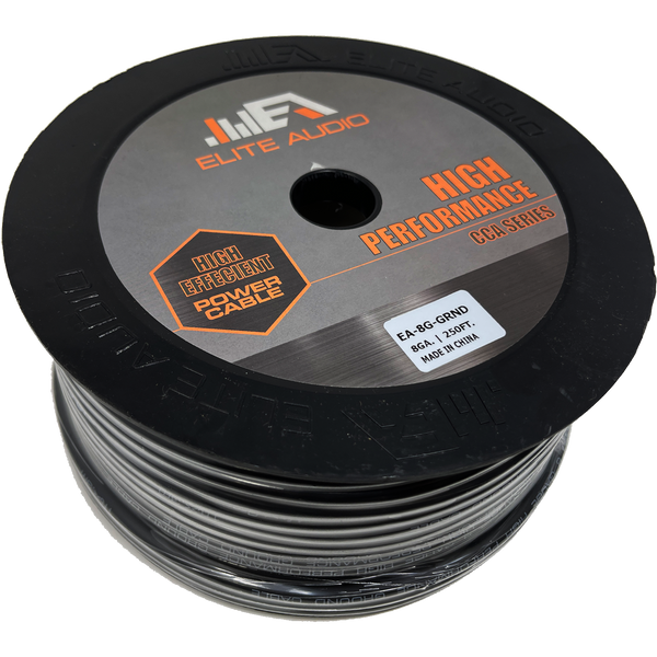 Elite Audio 8 AWG Ground Cable – Durable & Flexible Power Wire