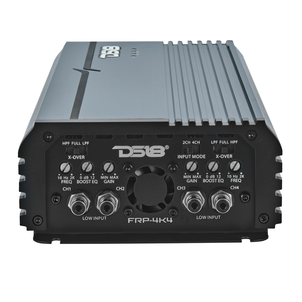 DS18 FRP-4K4/TI Compact 4-Channel Full-Range Class-D Amp – 4000W RMS - Titanium