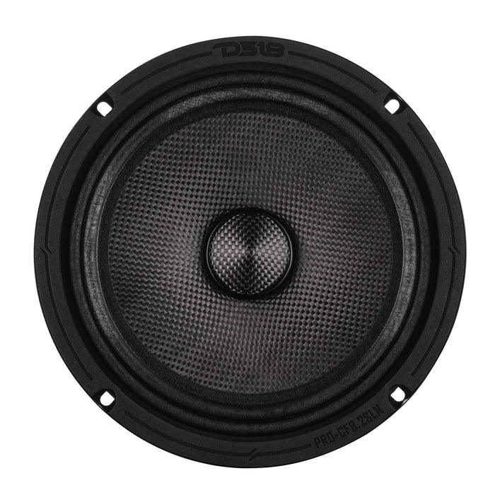 DS18 PRO-CF8.2SLN 8” Slim Motorcycle & Motorsports Loudspeaker With Neodymium Magnet and Water Resistant Carbon Fiber Cone | 200W RMS 2-Ohm