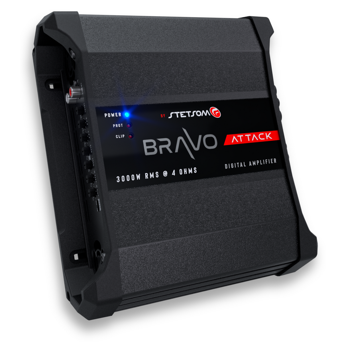 Stetsom BRAVO ATTACK 3000 4-Ohm Mono Full-Range Digital Amplifier - 3000W RMS, 1 Channel