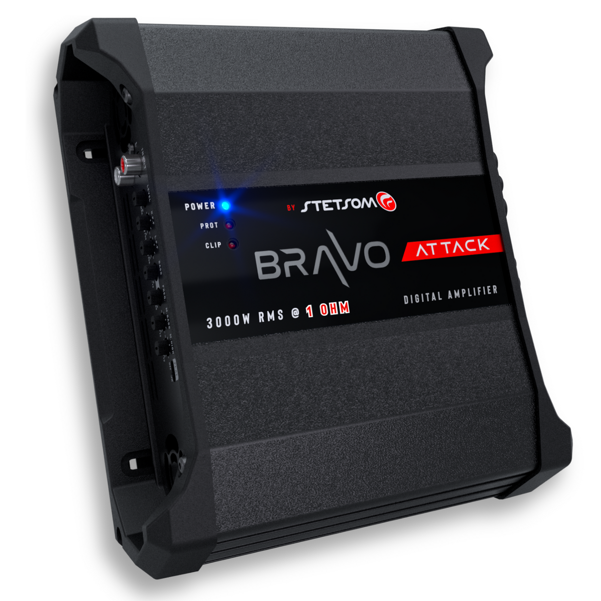 Stetsom BRAVO ATTACK 3000 4-Ohm Mono Full-Range Digital Amplifier - 3000W RMS, 1 Channel
