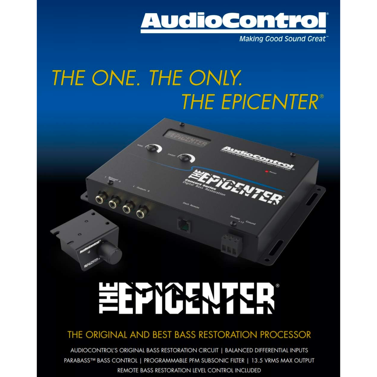 AudioControl EPICENTER Bass Restoration Processor | Deep Bass Enhancement Car Audio