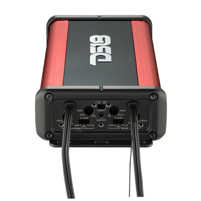 DS18 NXL-N4BT NXL 4-Channel Full-Range Class D Nano Amplifier – IP67 Waterproof Marine & Powersports with Built-In Bluetooth 5.1 Receiver | 1800W Peak