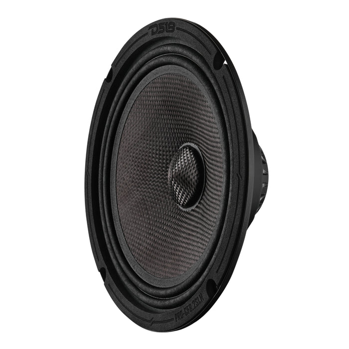 DS18 PRO-CF8.2SLN 8” Slim Motorcycle & Motorsports Loudspeaker With Neodymium Magnet and Water Resistant Carbon Fiber Cone | 200W RMS 2-Ohm