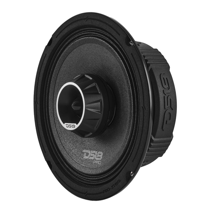 DS18 PRO-ZT6SL 6.5” Slim Coaxial Mid-Range Loudspeaker with Water-Resistant Cone Built-in Bullet Tweeter | 200W RMS 4-Ohm