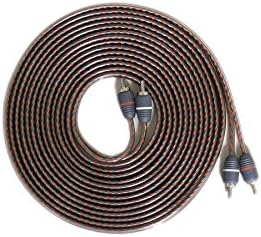 Elite Audio EA-RCA12 Standard 2-Ch RCA Cable - 12ft. Male to Male Twisted Wire Pair with Noise Reduction