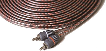 Elite Audio EA-RCA25 Standard 2-Ch RCA Cable - 25ft. Male to Male Twisted Wire Pair with Noise Reduction