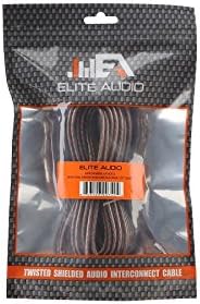 Elite Audio EA-RCA15 Standard 2-Ch RCA Cable - 15ft. Male to Male Twisted Wire Pair with Noise Reduction