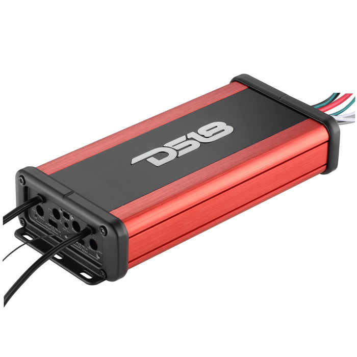 DS18 NXL-N4BT NXL 4-Channel Full-Range Class D Nano Amplifier – IP67 Waterproof Marine & Powersports with Built-In Bluetooth 5.1 Receiver | 1800W Peak