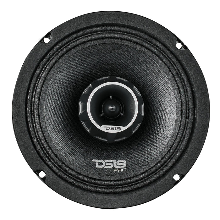 DS18 PRO-ZT6 6.5" Coaxial Midrange Speaker with Bullet Tweeter - Water resistance, Cone Built-in Bullet Tweeter and Grill 225W RMS 4-Ohm