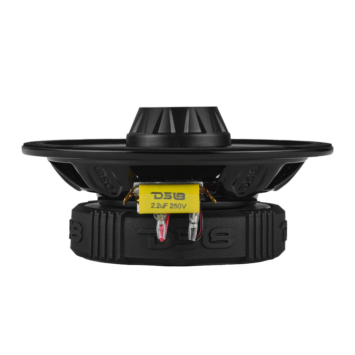 DS18 PRO-ZT6SL 6.5” Slim Coaxial Mid-Range Loudspeaker with Water-Resistant Cone Built-in Bullet Tweeter | 200W RMS 4-Ohm