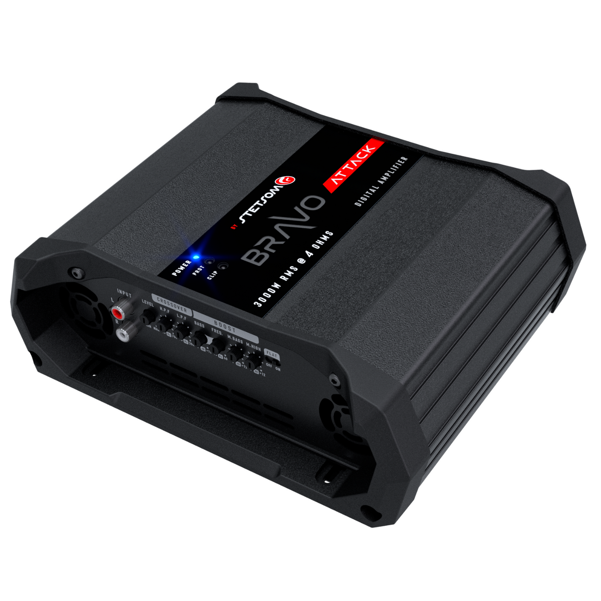 Stetsom BRAVO ATTACK 3000 4-Ohm Mono Full-Range Digital Amplifier - 3000W RMS, 1 Channel