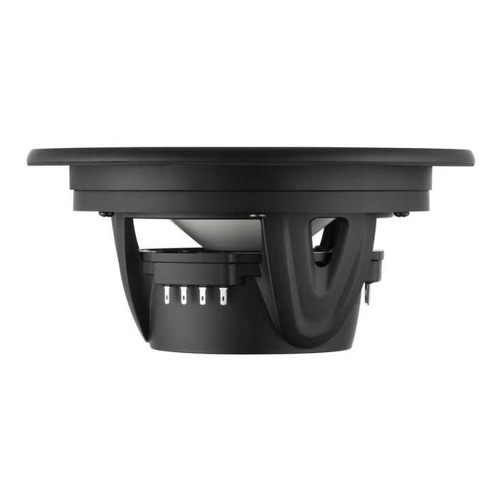 DS18 NXL-LXY6 6.5” Marine Grade Luxury Coaxial Speaker, Flush Magnetic Mount Grill Digital LED & Bullet Tweeter - Black | 150W RMS 4-Ohm