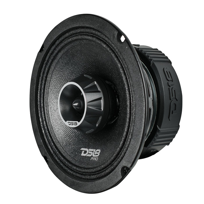 DS18 PRO-ZT6 6.5" Coaxial Midrange Speaker with Bullet Tweeter - Water resistance, Cone Built-in Bullet Tweeter and Grill 225W RMS 4-Ohm