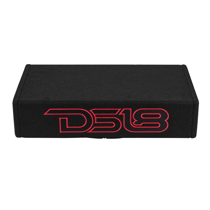 DS18 PU110A 10" Shallow Subwoofer Sealed Enclosure for Pick-up Trucks with Digital Amplifier 350 Watts RMS  2 OHM