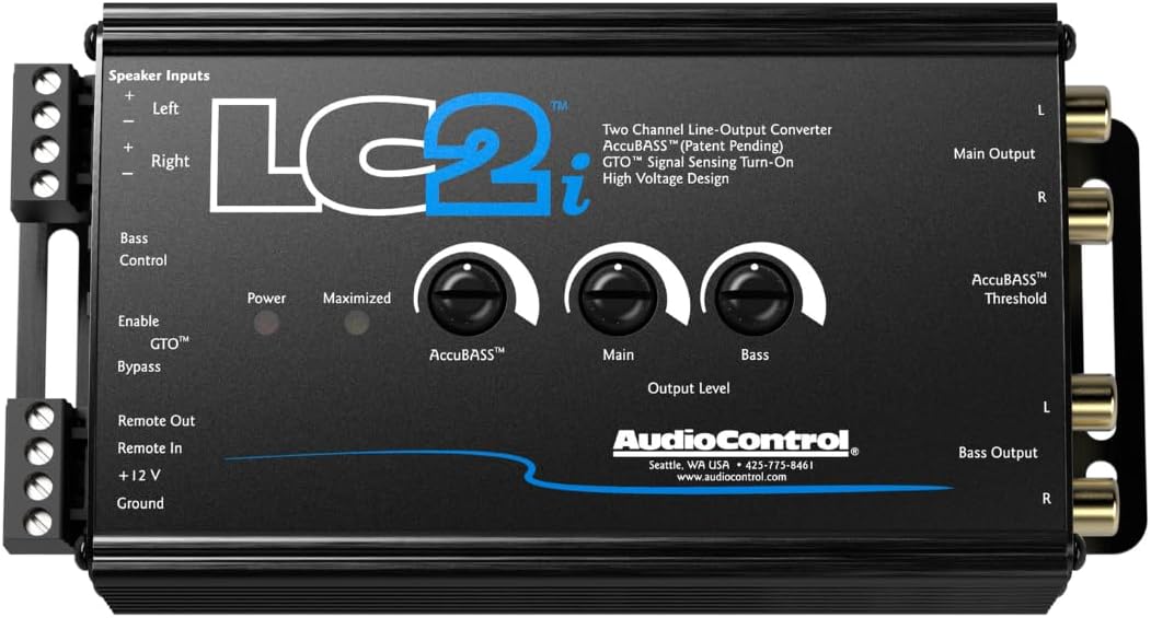 AudioControl LC2i 2 Channel Line Out Converter with Accubass