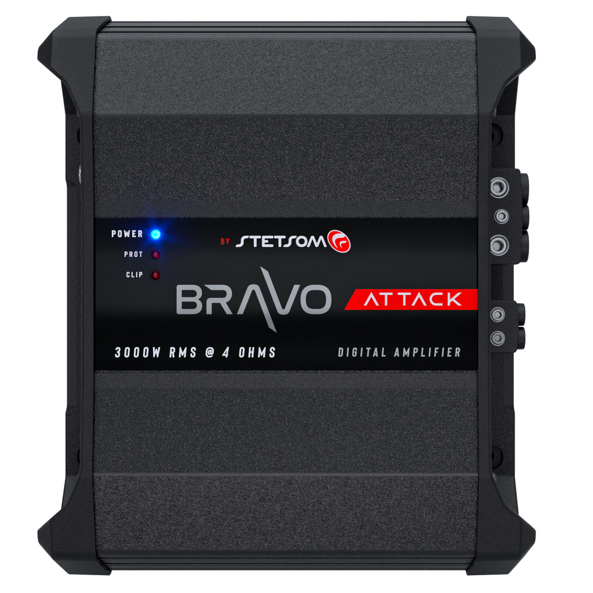 Stetsom BRAVO ATTACK 3000 4-Ohm Mono Full-Range Digital Amplifier - 3000W RMS, 1 Channel