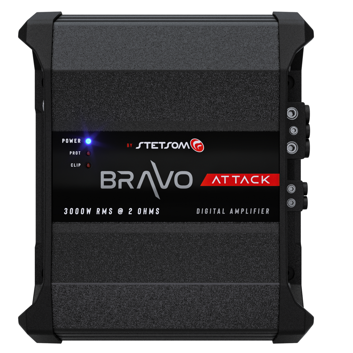 Stetsom BRAVO ATTACK 3000 4-Ohm Mono Full-Range Digital Amplifier - 3000W RMS, 1 Channel
