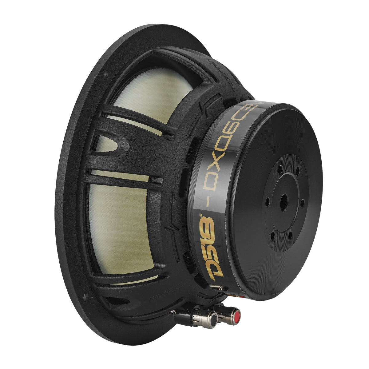 DS18 DXQ6C3 DXQ 6.5" 3-Way Component Speaker Set - 150W RMS, 4-Ohm, Yellow Straw Composite Cone DS18