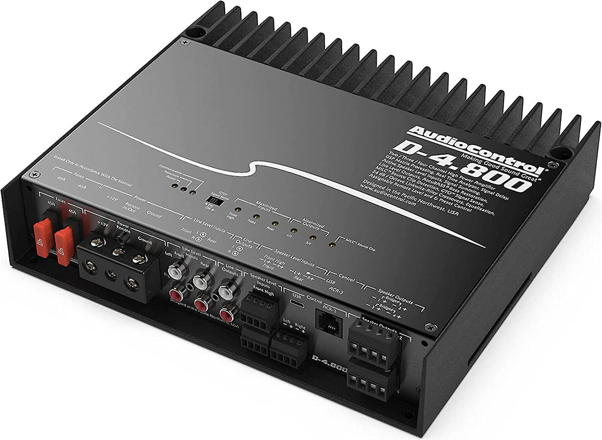 AudioControl D-4.800 4-Channel Car Amplifier with DSP & Matrixing