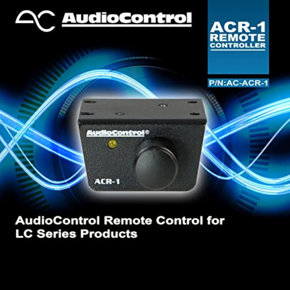 AudioControl ACR-1 Dash Remote Volume Control – Compatible w/ LC-2i, LC-7i, DQ-61, Epicenter & AudioControl Processors