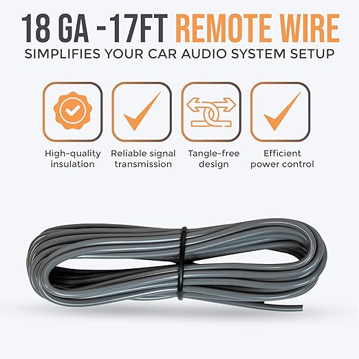 Elite Audio PRMK0-5CH 5 Channel 0 Gauge Amp Kit – High Power CCA Wiring, RCA Cables, ANL Fuse