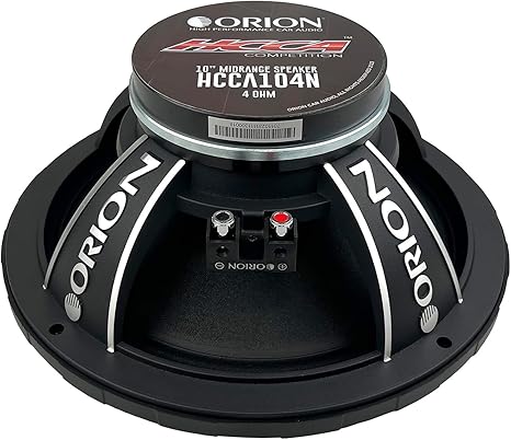 Orion HCCA104N 10” 4 Ohm Neodymium Midrange Speaker – 550W RMS High Output Pro Audio