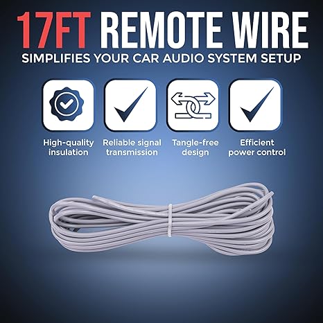 Elite Audio PROK4-EC Pro EC Series 4-Gauge Amplifier Wiring Kit – 4000W Power, RCA Cable, Mini-ANL Fuse Holder