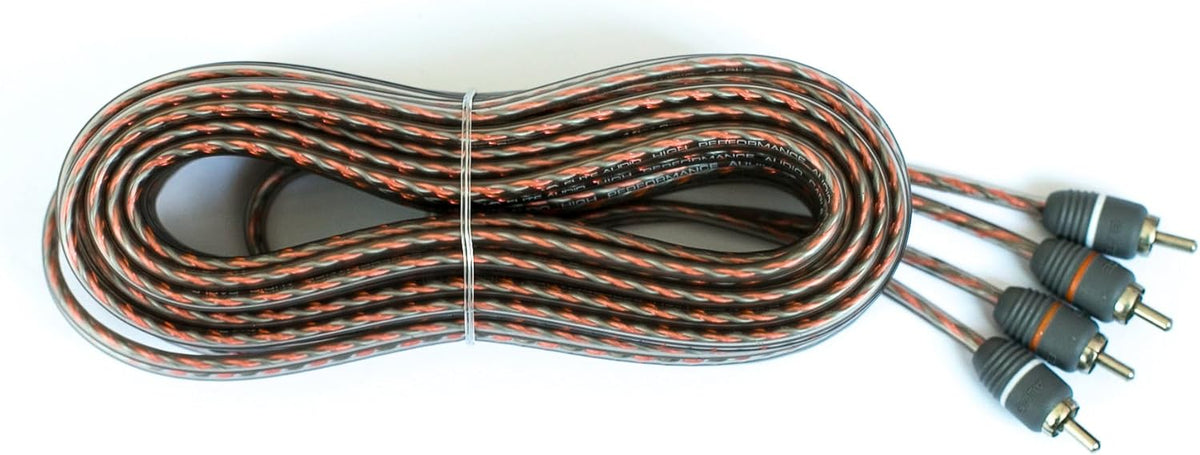 Elite Audio EA-RCA25 Standard 2-Ch RCA Cable - 25ft. Male to Male Twisted Wire Pair with Noise Reduction