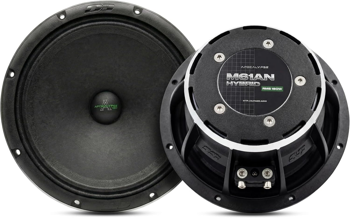 Deaf Bonce Apocalypse AP-M61AN Hybrid | 6.5" NEO Ferrite Mid-Range Speakers (Pair) - 4 Ohm 360W Max Power