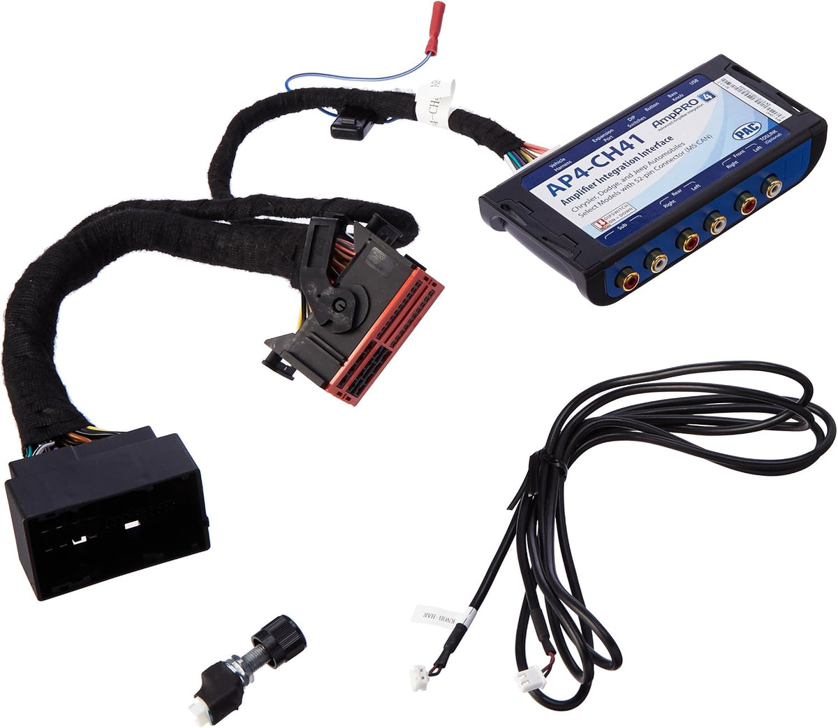 PAC Audio PAC-AP4CH41 Amplifier Integration Interface for select Chrysler, Dodge, Jeep, and RAM vehicles
