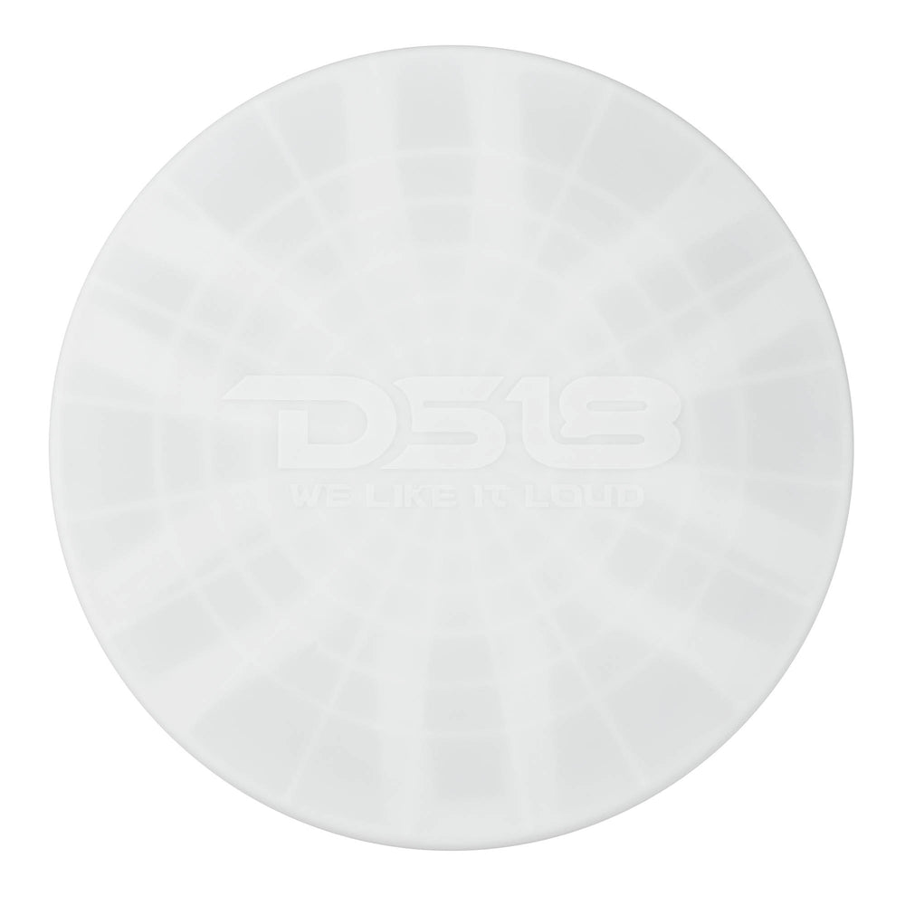 DS18 NXL-IQ12SUB/WH 12" Marine Subwoofer 600W RMS 4 Ohm with Hybrid Magnet Motor, Removable Grille & LED Lights