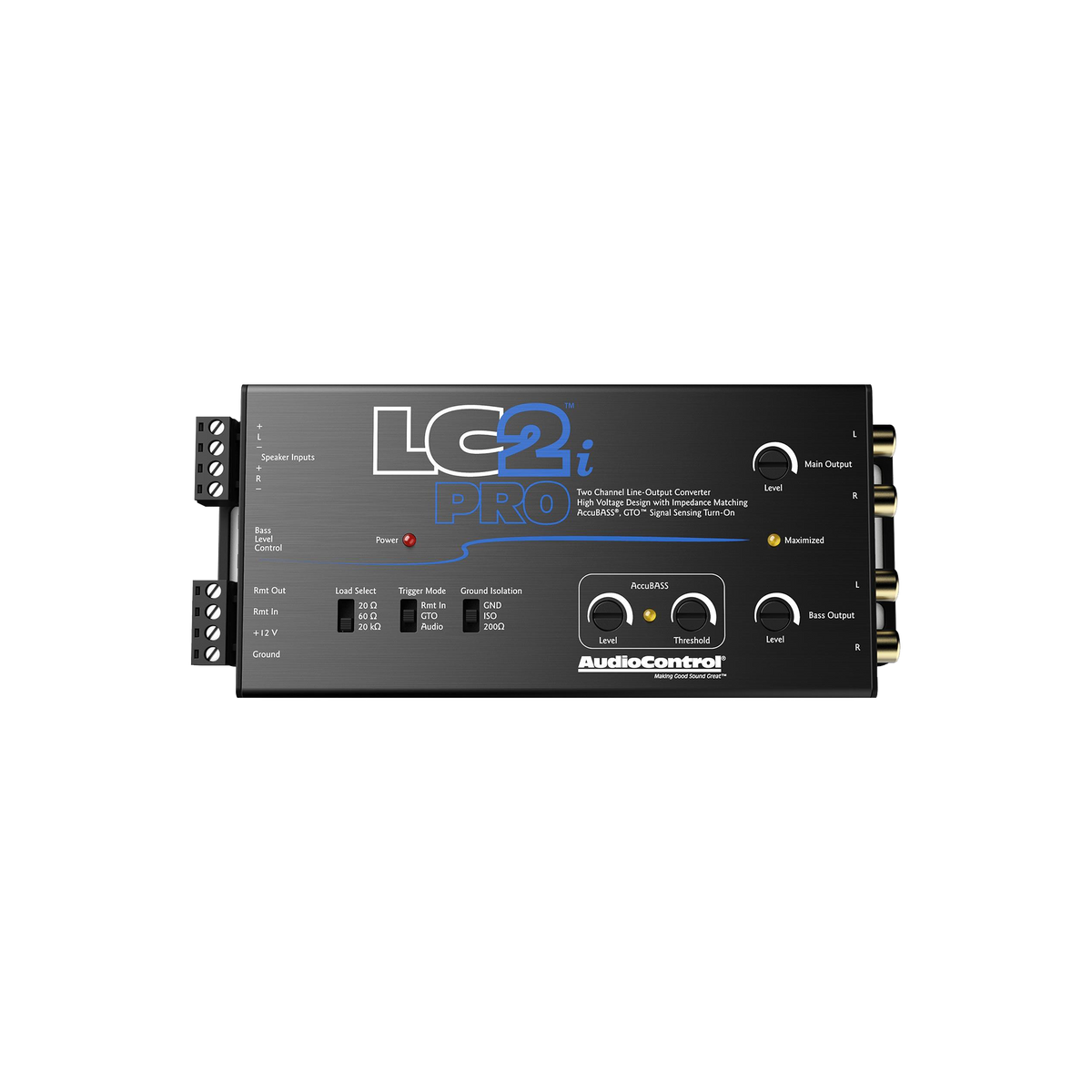 AudioControl LC2i PRO 2-Channel Line Output Converter with ACR-1 Dash Remote Subwoofer Control