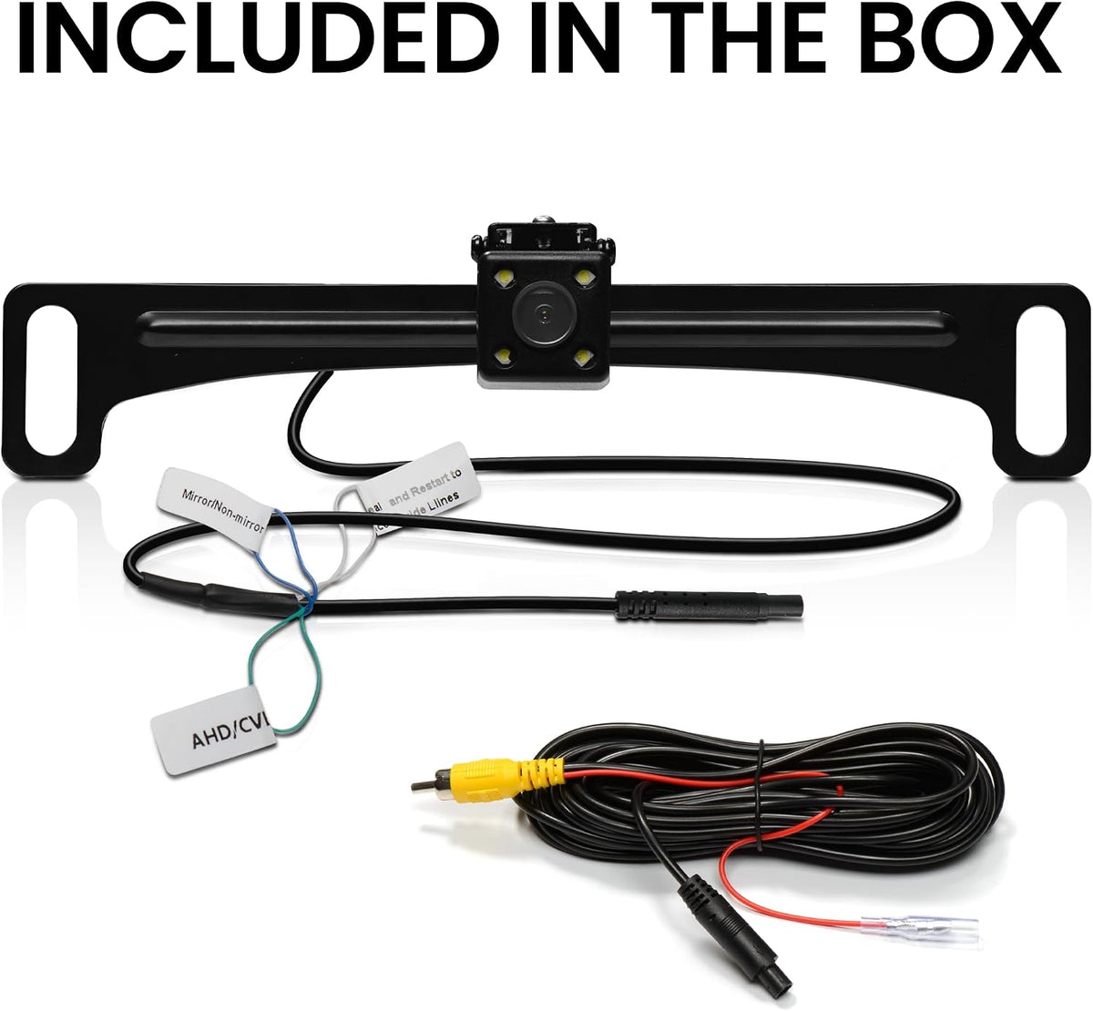 Boss Audio ELPC40B | Backup Camera – License Plate Mount, 170° Wide Angle, Low Light Visibility