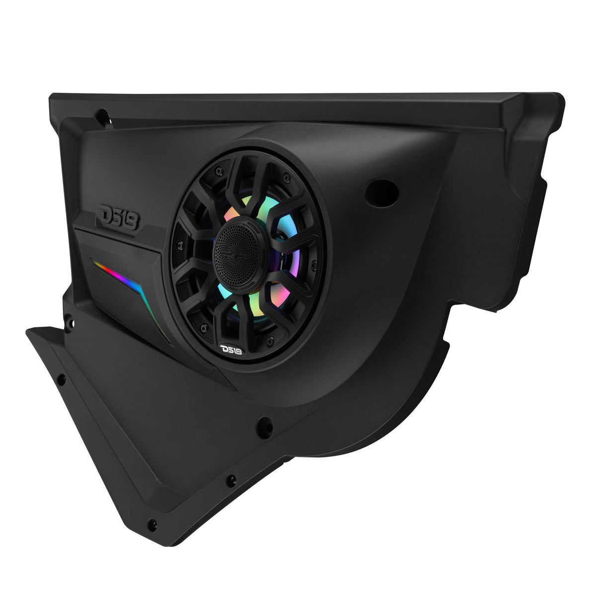 DS18 CA-X3FD6LD Can-Am Maverick X3 Front Door Speaker Panels - Loaded NXL-IQ 6.5" Speakers, LED Badge DS18